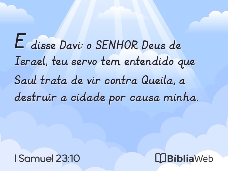 I Samuel 23:10 em imagem para compartilhar
