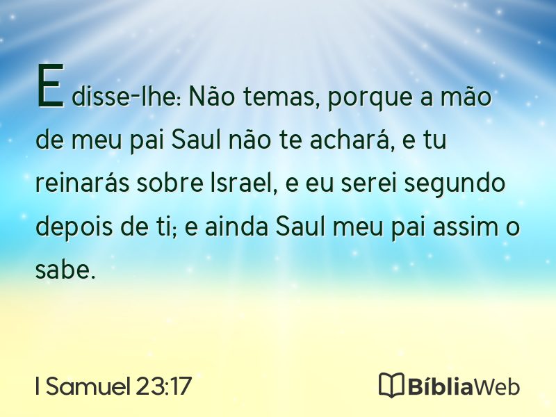 I Samuel 23:17 em imagem para compartilhar