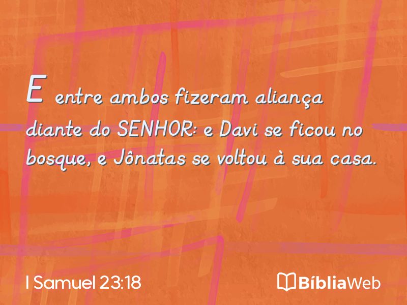 I Samuel 23:18 em imagem para compartilhar
