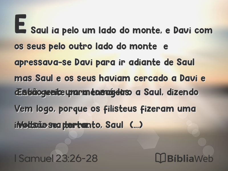 I Samuel 23:26-28 em imagem para compartilhar