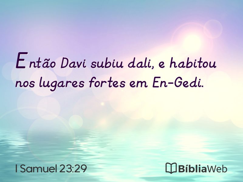 I Samuel 23:29 em imagem para compartilhar