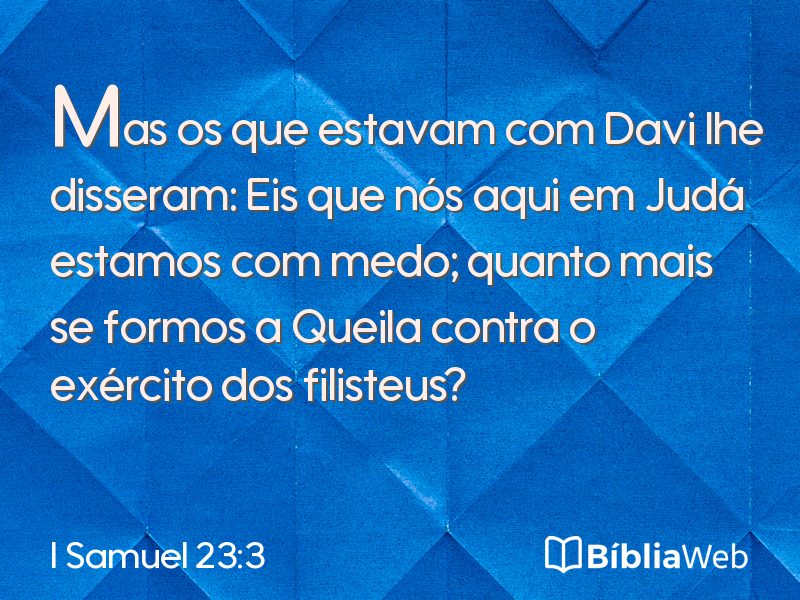 I Samuel 23:3 em imagem para compartilhar