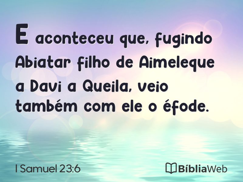 I Samuel 23:6 em imagem para compartilhar