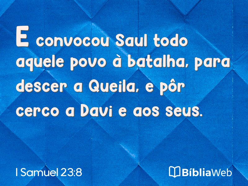 I Samuel 23:8 em imagem para compartilhar