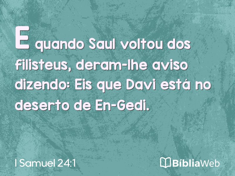 I Samuel 24:1 em imagem para compartilhar