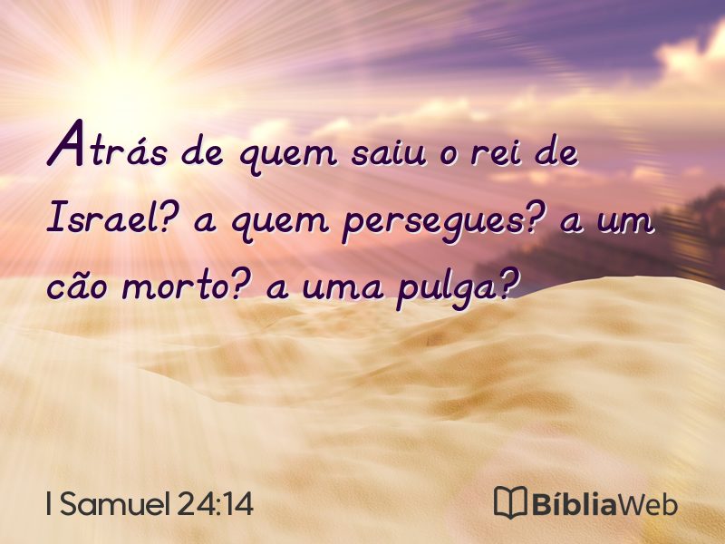 I Samuel 24:14 em imagem para compartilhar