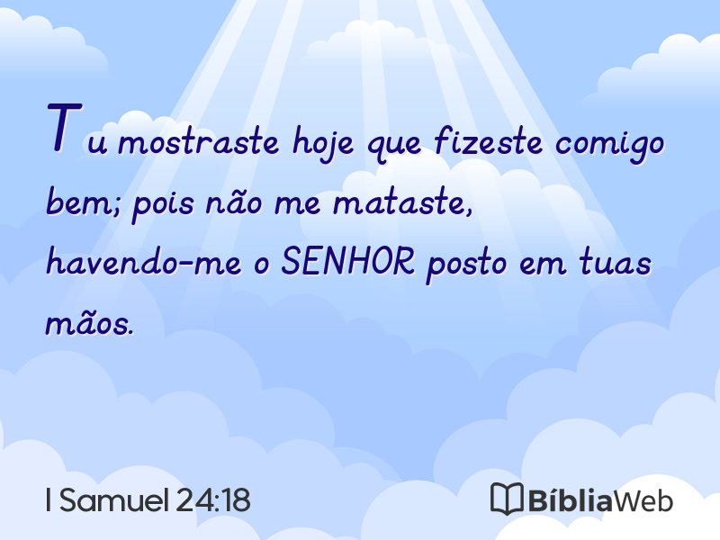 I Samuel 24:18 em imagem para compartilhar
