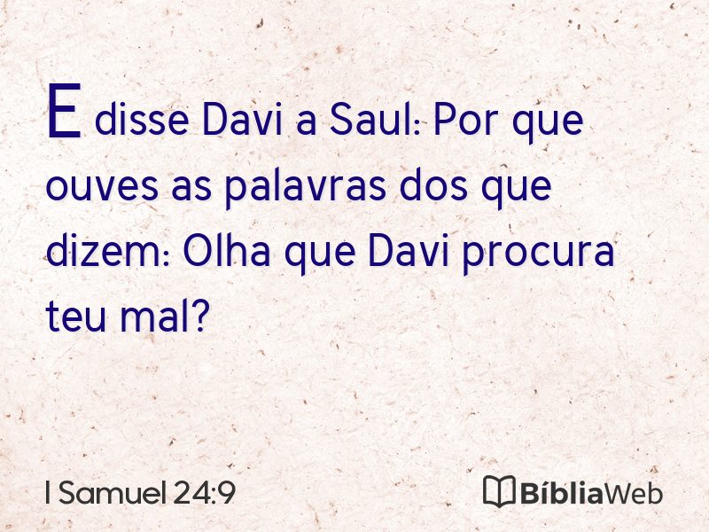 I Samuel 24:9 em imagem para compartilhar