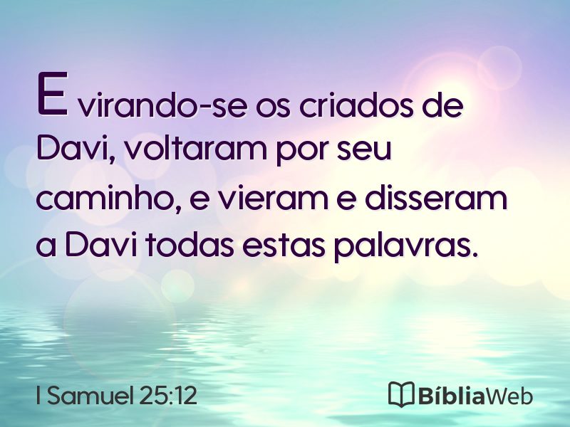 I Samuel 25:12 em imagem para compartilhar