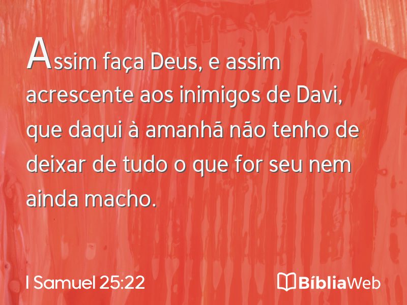 I Samuel 25:22 em imagem para compartilhar