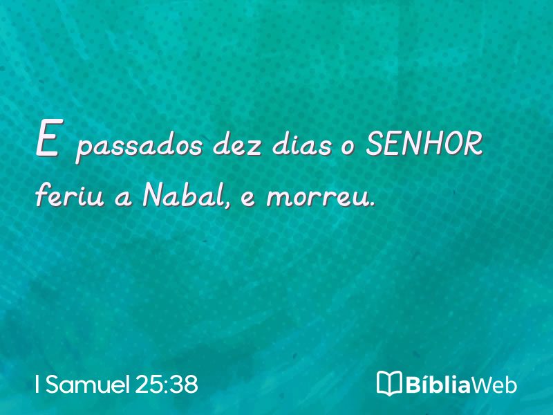 I Samuel 25:38 em imagem para compartilhar