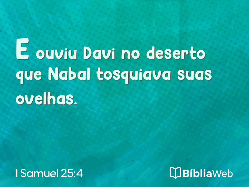 I Samuel 25:4 em imagem para compartilhar