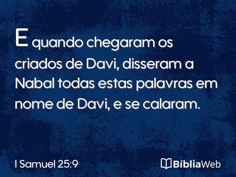 I Samuel 25:9 em imagem para compartilhar