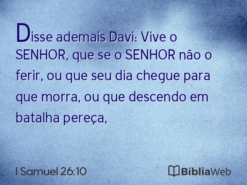 I Samuel 26:10 em imagem para compartilhar