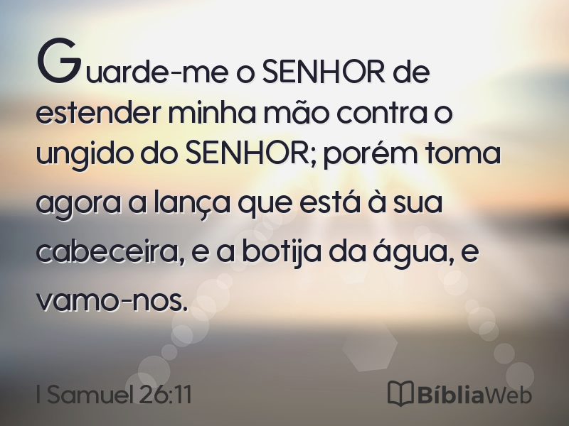 I Samuel 26:11 em imagem para compartilhar