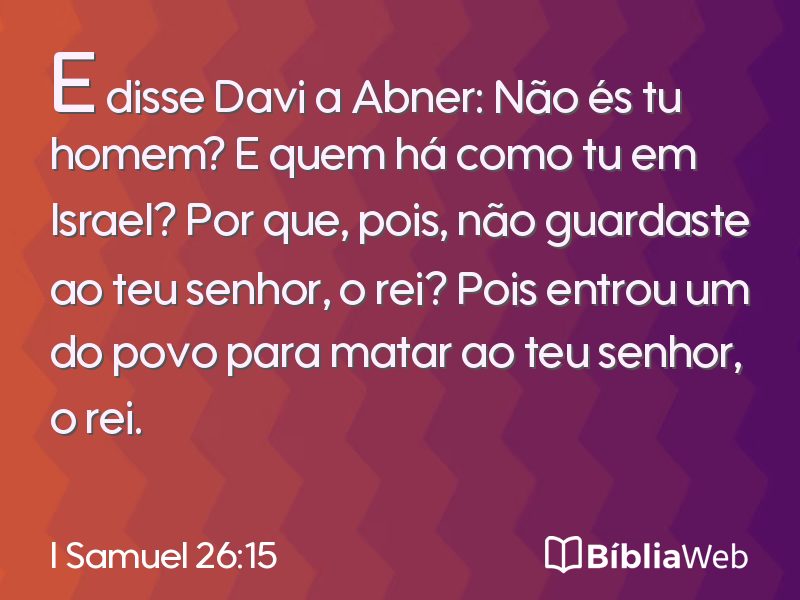 I Samuel 26:15 em imagem para compartilhar