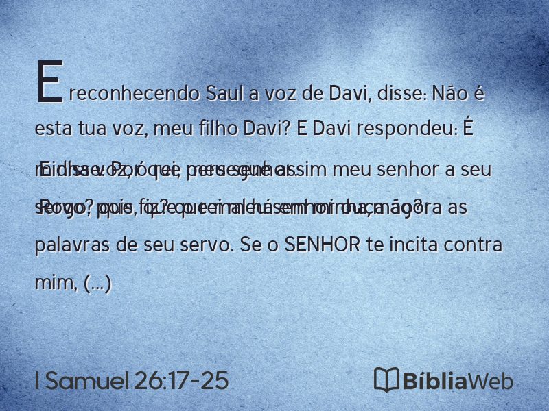 I Samuel 26:17-25 em imagem para compartilhar