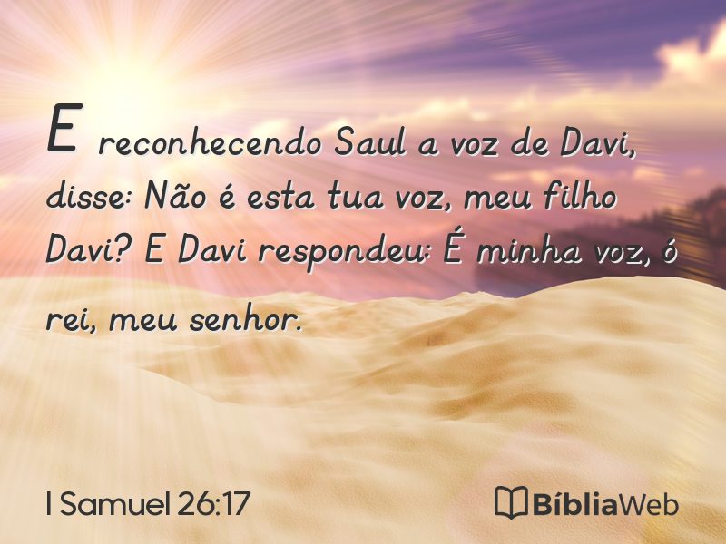 I Samuel 26:17 em imagem para compartilhar