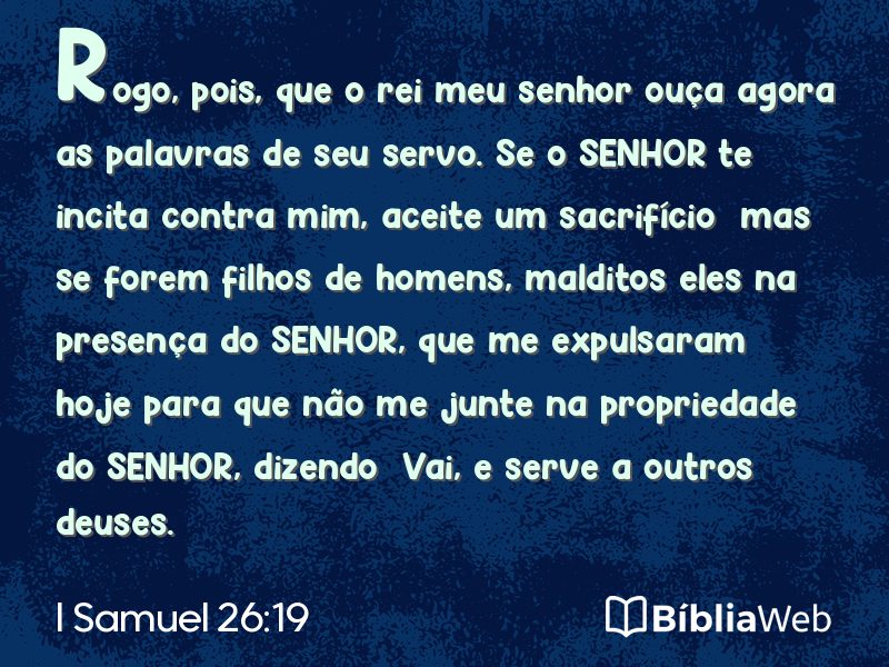 I Samuel 26:19 em imagem para compartilhar
