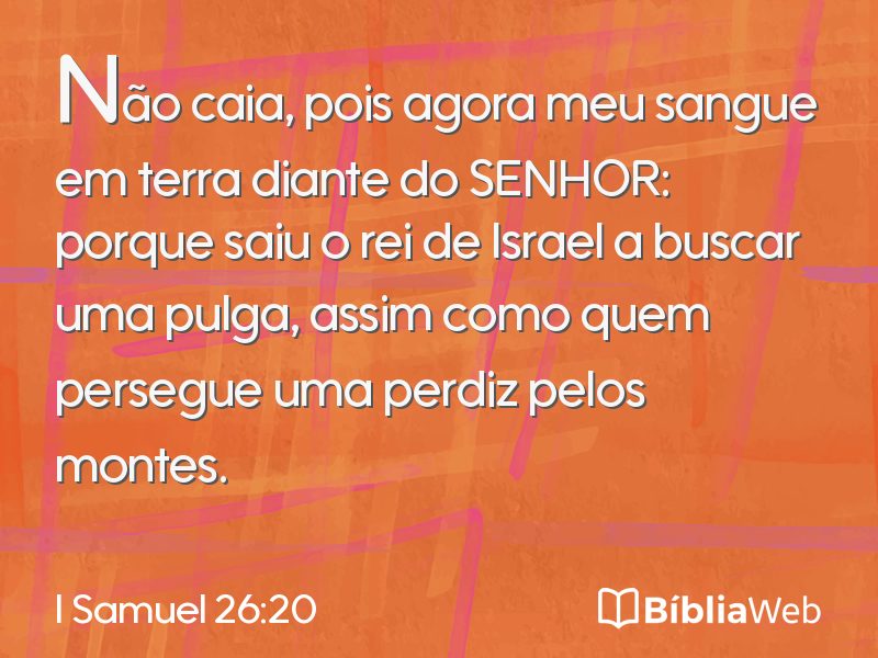 I Samuel 26:20 em imagem para compartilhar