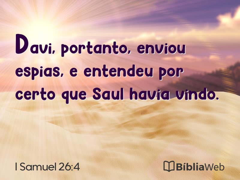 I Samuel 26:4 em imagem para compartilhar