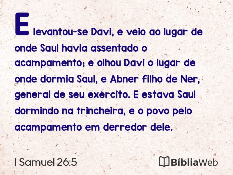 I Samuel 26:5 em imagem para compartilhar