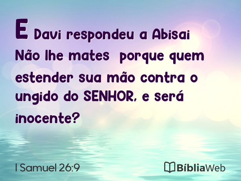 I Samuel 26:9 em imagem para compartilhar