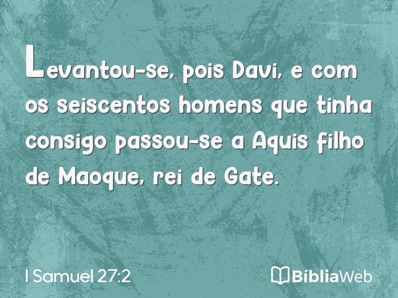 I Samuel 27:2 em imagem para compartilhar