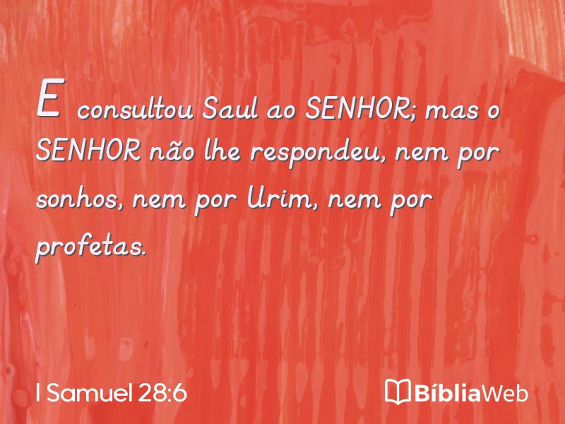 I Samuel 28:6 em imagem para compartilhar