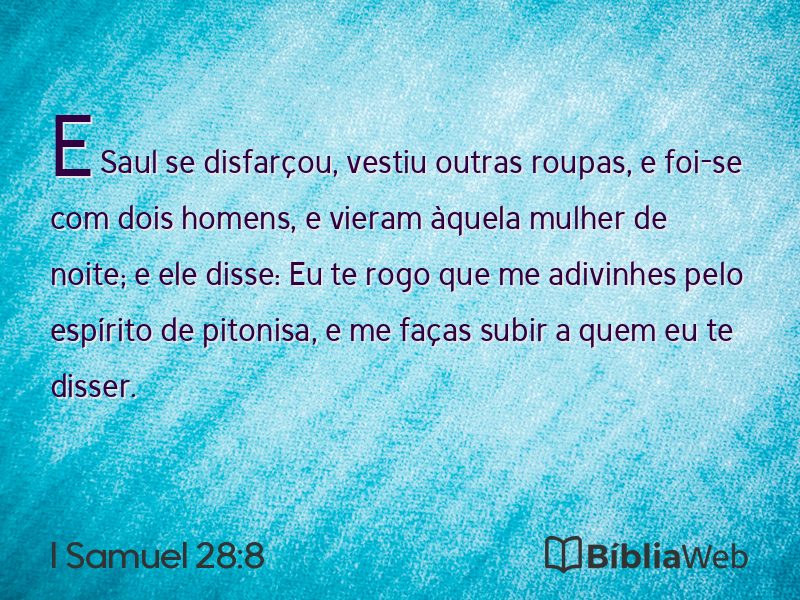 I Samuel 28:8 em imagem para compartilhar