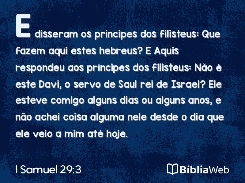I Samuel 29:3 em imagem para compartilhar