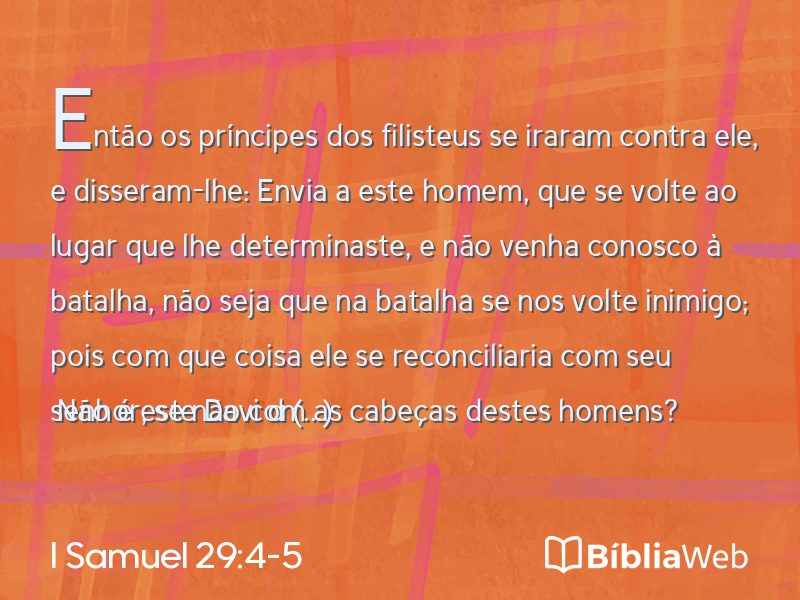 I Samuel 29:4-5 em imagem para compartilhar