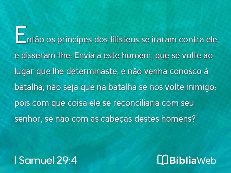 I Samuel 29:4 em imagem para compartilhar