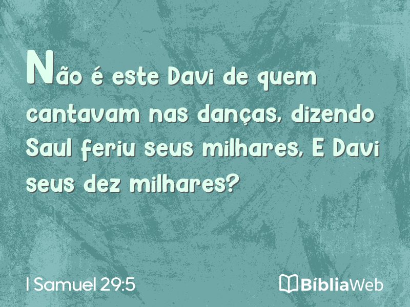 I Samuel 29:5 em imagem para compartilhar