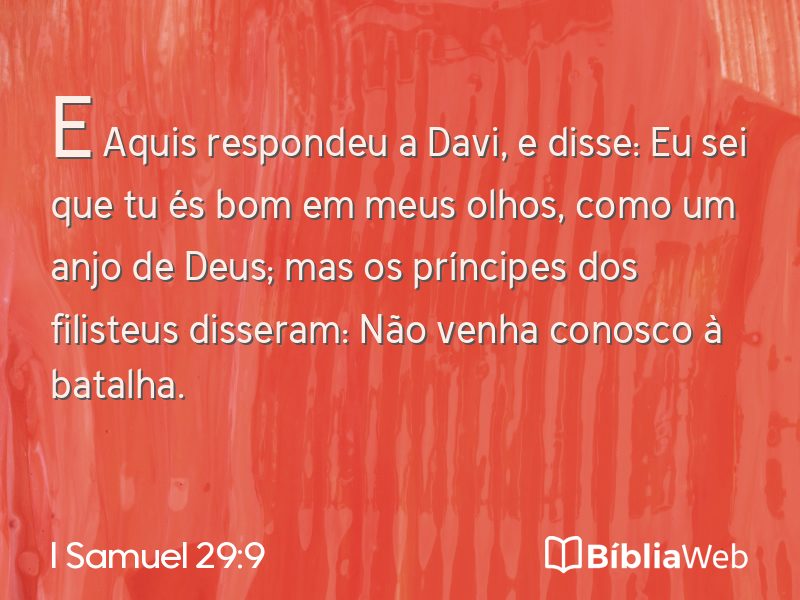 I Samuel 29:9 em imagem para compartilhar