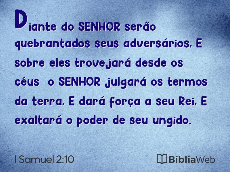 I Samuel 2:10 em imagem para compartilhar