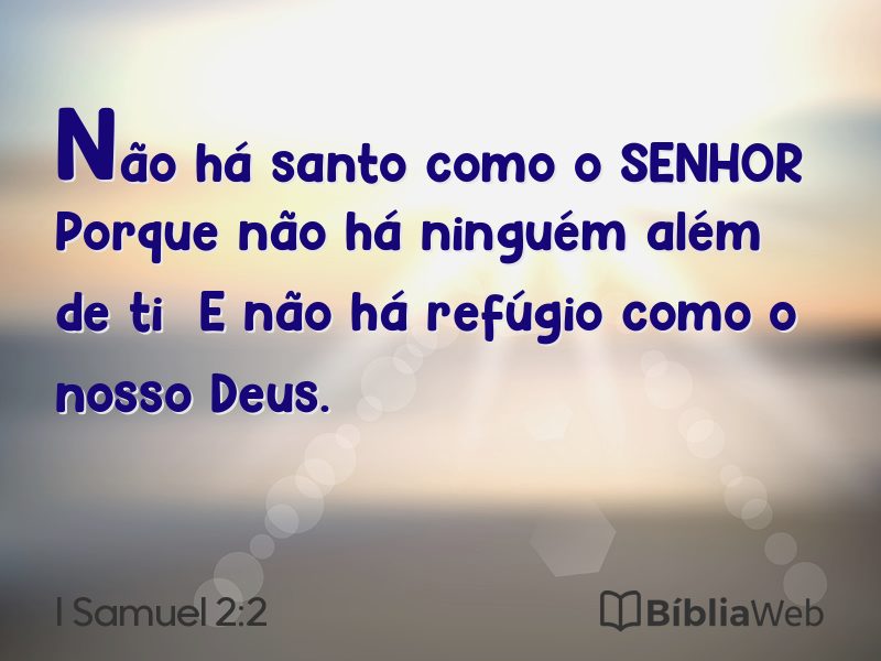 I Samuel 2:2 em imagem para compartilhar