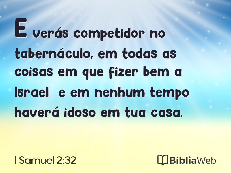 I Samuel 2:32 em imagem para compartilhar