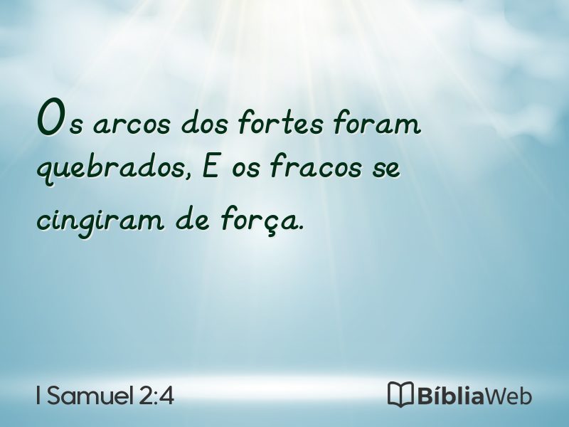 I Samuel 2:4 em imagem para compartilhar