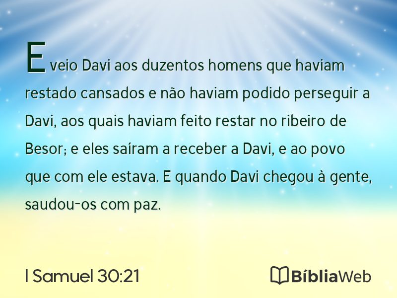 I Samuel 30:21 em imagem para compartilhar