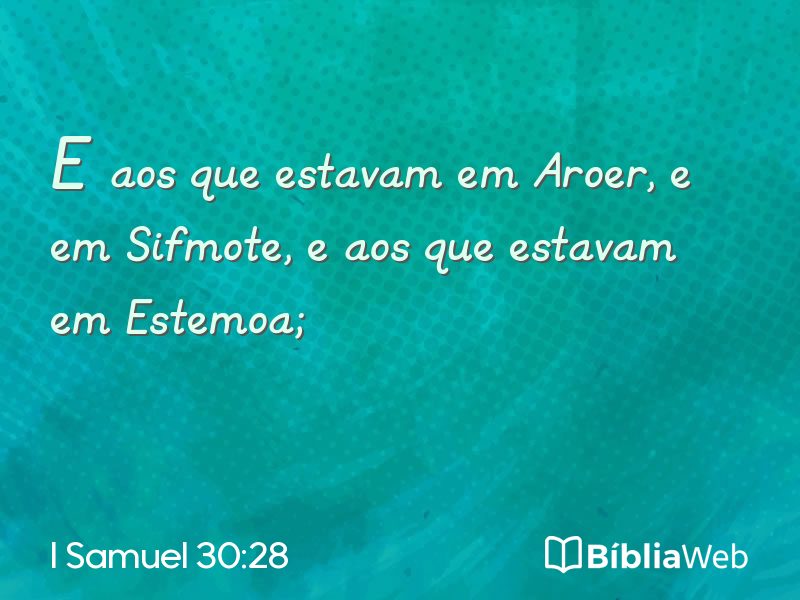I Samuel 30:28 em imagem para compartilhar