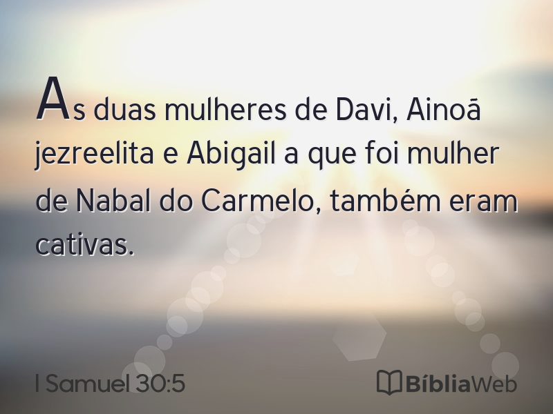 I Samuel 30:5 em imagem para compartilhar
