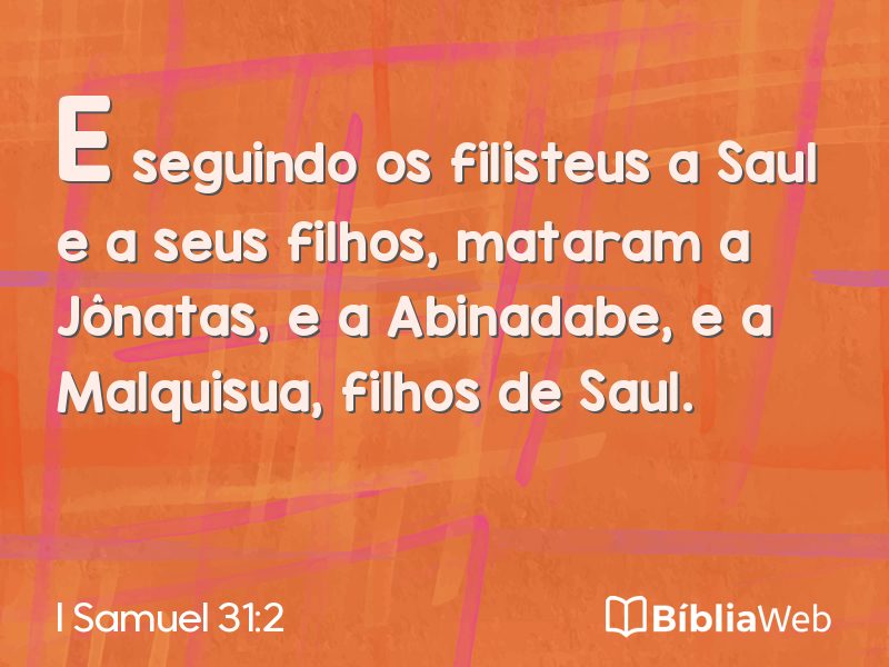 I Samuel 31:2 em imagem para compartilhar