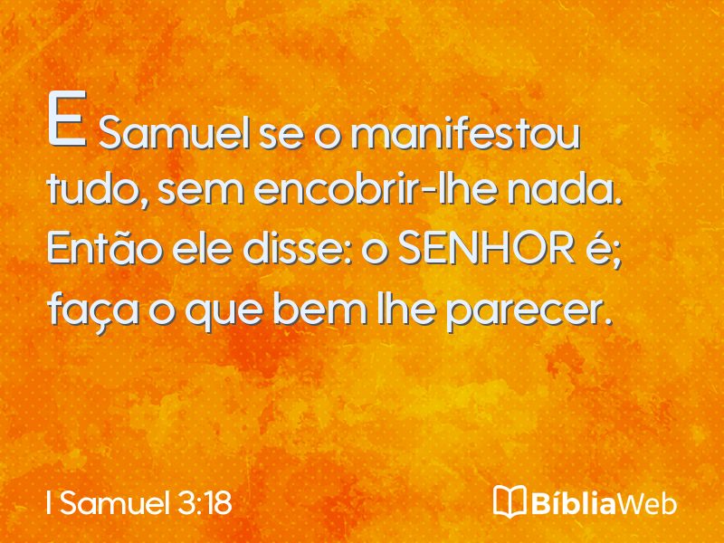 I Samuel 3:18 em imagem para compartilhar