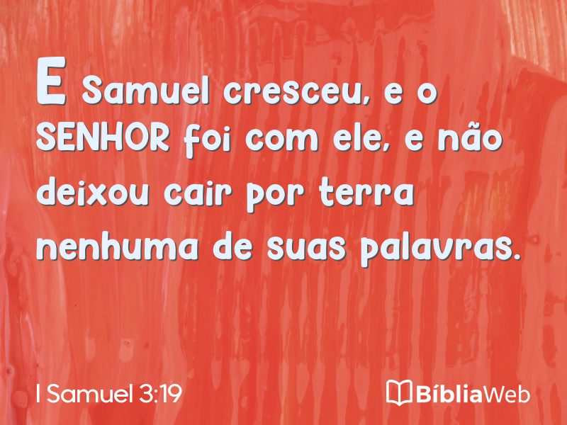 I Samuel 3:19 em imagem para compartilhar