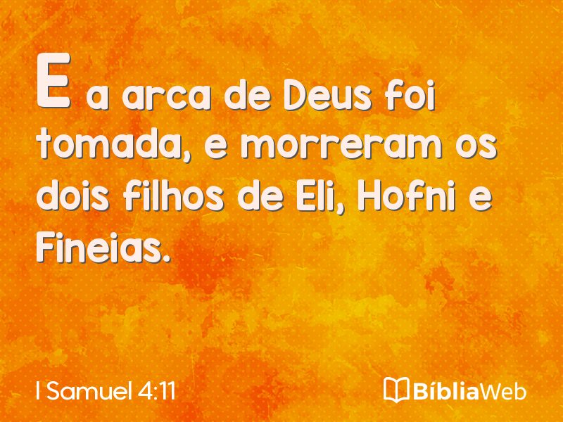 I Samuel 4:11 em imagem para compartilhar
