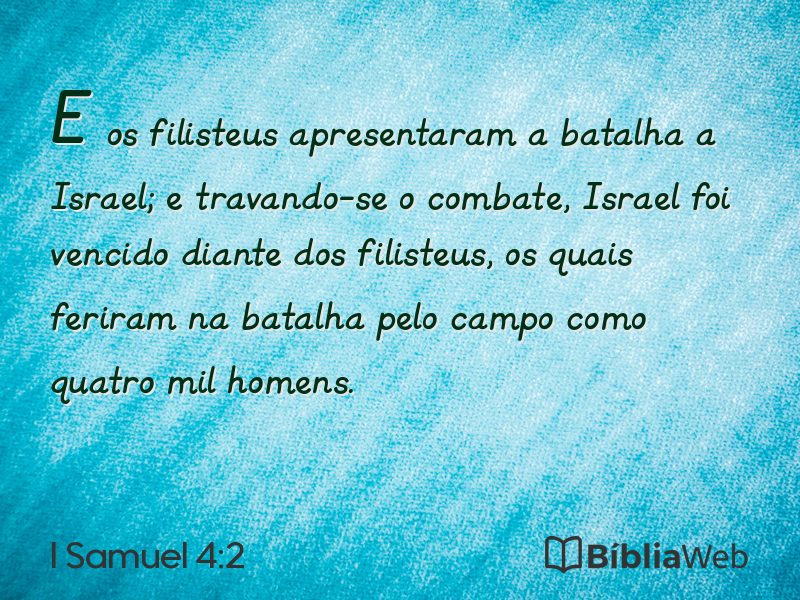 I Samuel 4:2 em imagem para compartilhar