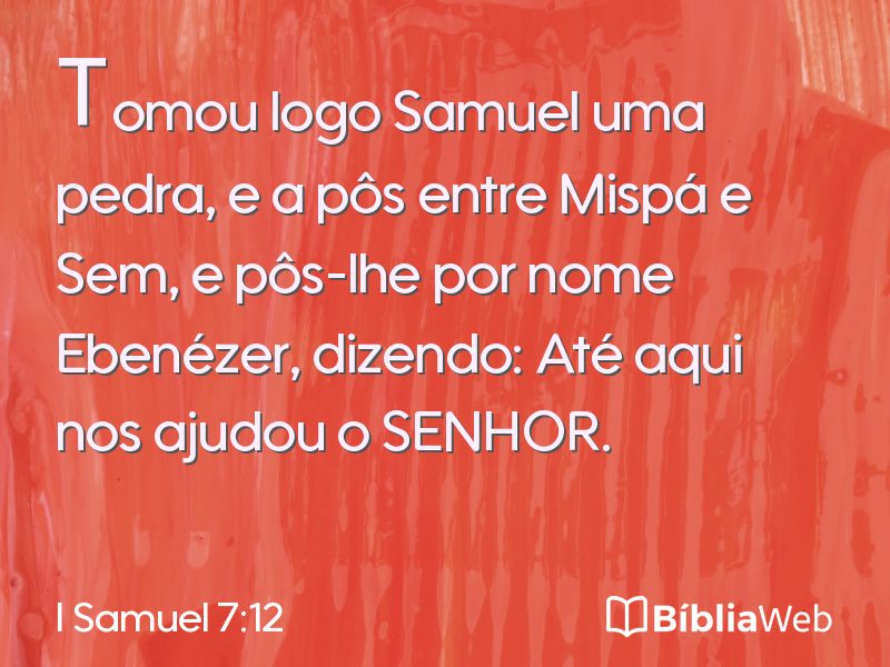 I Samuel 7:12 em imagem para compartilhar