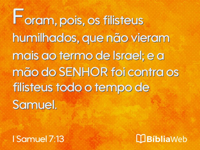 I Samuel 7:13 em imagem para compartilhar