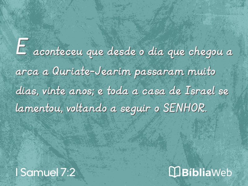 I Samuel 7:2 em imagem para compartilhar
